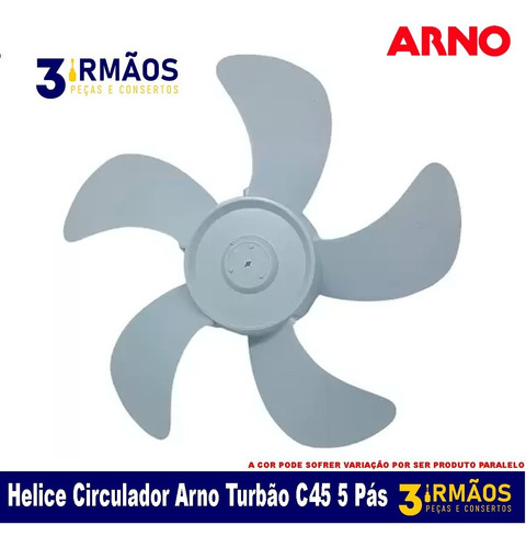Helice Circulador Arno Turbão C45  5 Pás