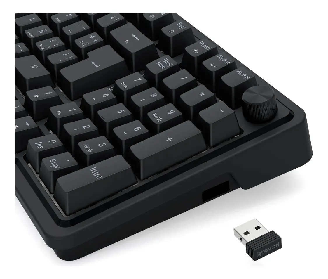 TECLADO REDRAGON EISA PRO K686 WIRELESS RGB BLACK