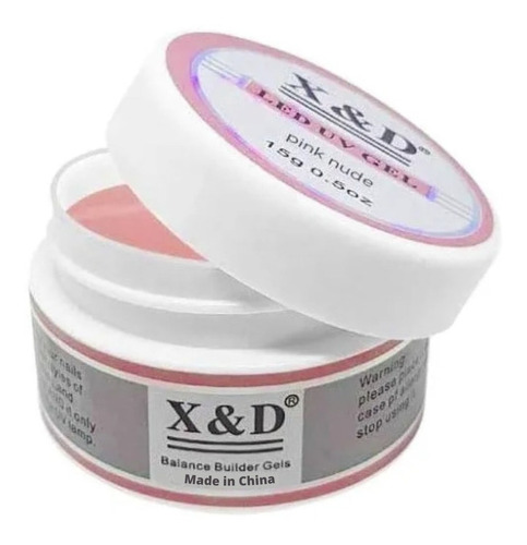 Gel De Unha Xed 3unid C/ 2- Glitter Pink E 1- White