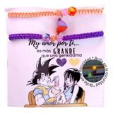 Pulseras Dúo Iman Para Pareja Goku Y Milk Amor Amistad