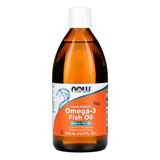 Ômega-3 Fish Oil Now Foods 500ml Sabor Limão Importado