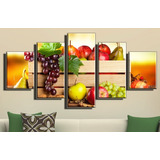 Cuadro  Decorativo Frutas Caja Para Cocina Comedor 100x200cm