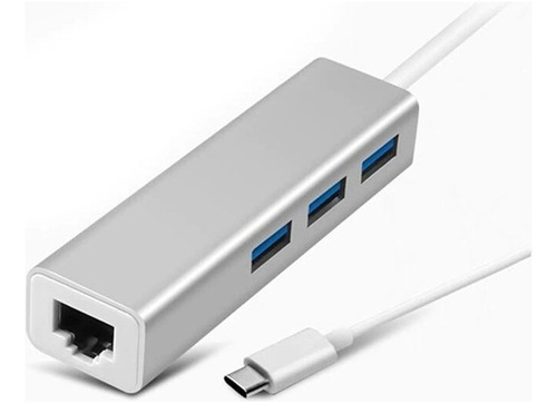 Adaptador Usb C Hub Lan Rj45 Internet Mac Multipuerto 3.0