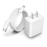 Cargador Para iPhone + Cable Largo (1.8m) Carga Rapida 20w  