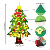 L Árbol Navideño Navidad De Fieltro Decoración Adornos 2 Pzs