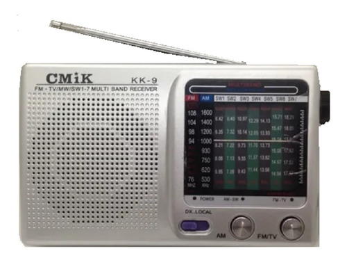 Radio  Onda Corta 9 Bandas  Am-fm-sw Bateria Bolsillo  