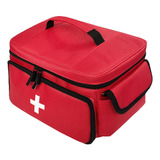 Kits De Emergência Organizador Saco De Primeiros Vermelho