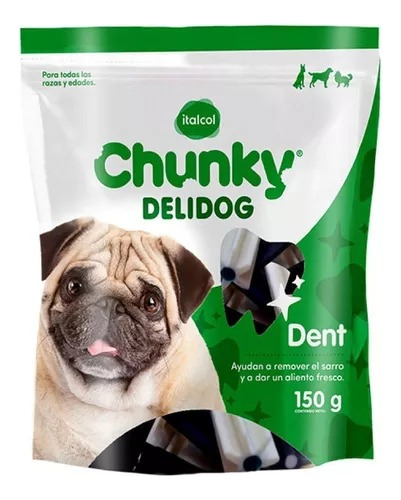 Snack Chunky Delidog Dent 150gr - Unidad a $7724