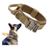 Collar Tactico Para Perro, Collar Militar Ajustable De Nailo