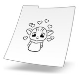 Stencil Reusable Galletas San Valentin Baby Yoda