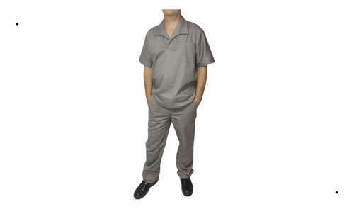 Conjunto Uniforme 1 Calça 1 Camisa Manga Curta Brim Pesado 