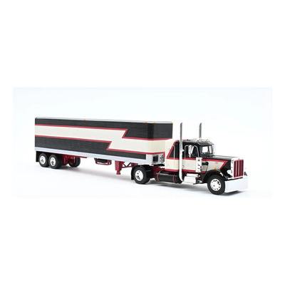 Tráiler Escala 1\u002F64 Peterbilt 359 Caja Seca De 40 60-1683 Color Negro | Envío gratis