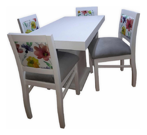 Juego De Comedor Laqueado Moderno! Mesa Y Sillas! Oferta!