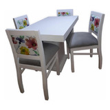 Juego De Comedor Laqueado Moderno! Mesa Y Sillas! Oferta!