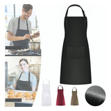 Pechera Con Bolsillo Gabardina Impermeable Anti-grasa Cocina