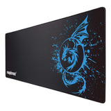 Gaming Mousepad Fly Dragon Moptmos Xl Grande Azul