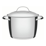 Panela Grande Tramontina Em Aço Inox Com Fundo Triplo 5,5 Lt