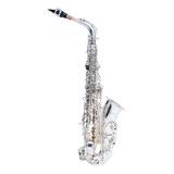 Saxofón Alto Mib Silver Alta Calidad Kit Completo Aureal