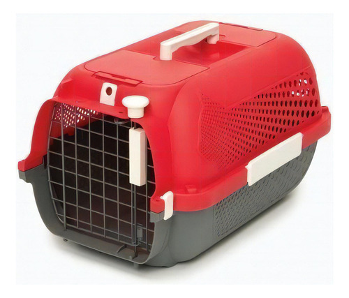 Jaula Transportadora Carrier Medium Para Perros Gatos Avion