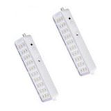 Luz De Emergencia 30 Led 204x55x30 Mm Candela Pack X2