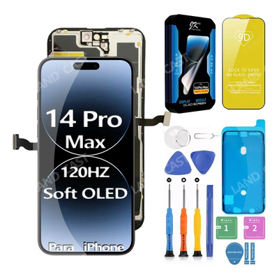 Soft OLED Pantalla táctil para iPhone 14 Pro Max Land Cast Compatible con la tecnología Refresco Adaptativo Promotion Fabricada por Jk | Envío gratis