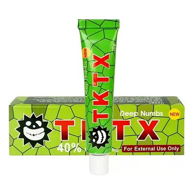 Crema Anestésica Tktx 40% Para Tatuajes 5 Piezas 10g Hipoalergénica | Envío gratis