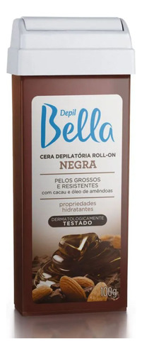 Cera Depilatória Negra Roll-on Depil Bella 100g