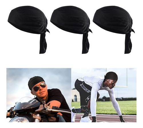 3 Pcs Pañoletas Bandana Moto Deportes Gorro Pirata Ciclismo