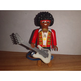 Figuras Playmobil Sorpresa Jimy Hendrix Con Guitarra Unico