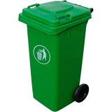 Contenedor Basura 120 Litros 2 Ruedas  Color Verde