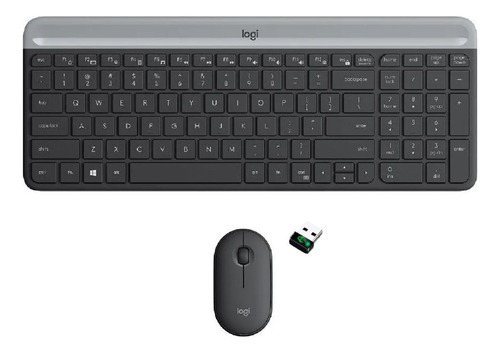 Kit Teclado Y Mouse Inalambrico Logitech Mk470 Usb Español 