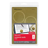 Sellos Notariales Autoadhesivos Office Depot, 2in.