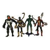 Combo De 4 Figuras Nueva Pelicula De Spiderman 15 Cm De Alto