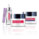 Loreal Revitalift Combo Kit Crema Dia + Noche + Serum + Ojos