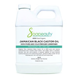 Aceite De Ricino Negro Jamaicano, Orgnico, Prensado En Fro,