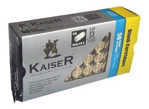 Fogueos Kaiser (sonido) 9mm Caja 50 Unidades Made In Turkey 