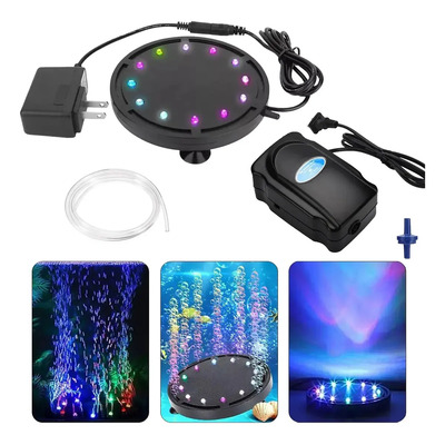 Lámpara LED RGB Sumergible PitStop Hogar MX Acuario 12.5cm 5W Bomba 3L\u002Fmin | Meses sin interés