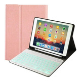 Funda Con Teclado Desmontable iPad 10.2 8th / 7th Rosa