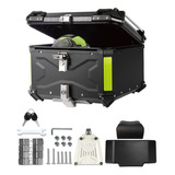 Caja Moto Top Case Aluminio Baul Con Respaldo Y Base 45 L