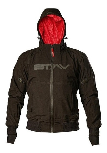 Campera Proteccion Moto Zip Hoodie Stav City Windblock Xl