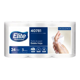 Elite Toalla De Papel Excellence, Doble Hoja 03 Rollos 24 M