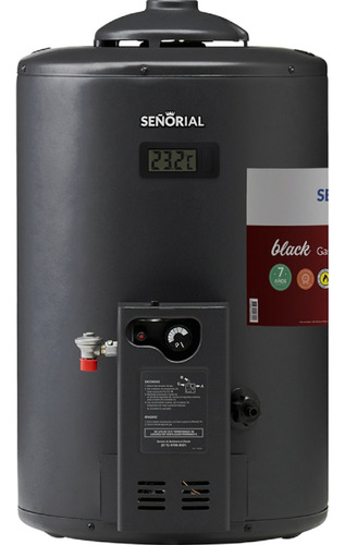 Termotanque A Gas 50 Lts Nuevo Señorial Family Black 2.0