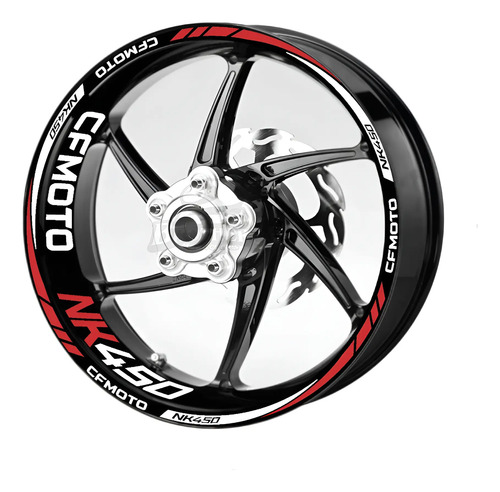 Kit De Stickers Calcomanías Para Rines Cf Moto Nk-450 M3