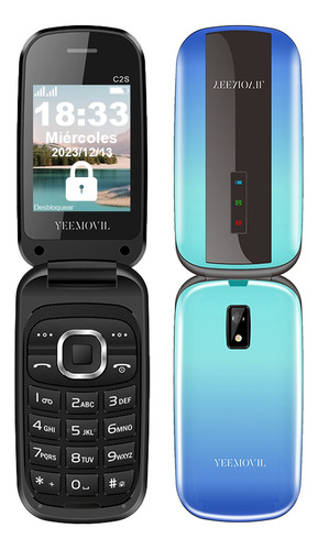 Flip Teléfono Móviles Para Personas Mayores Twl C2s Doble Sim 3g Multifunción Con Linterna Y Botón Sos 800mah