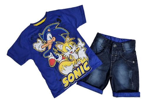 Roupa Infantil Sonic Azul