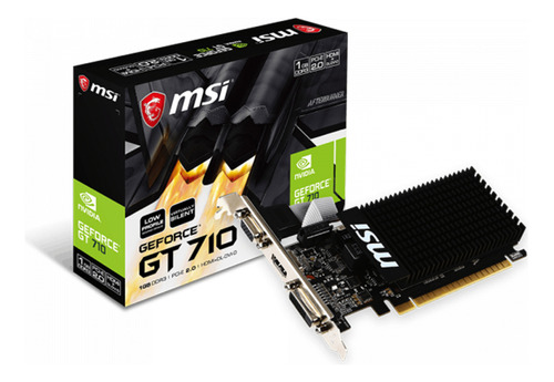 Tarjeta De Video Nvidia Gt 710 Msi 1gb Ddr3 Low Profile