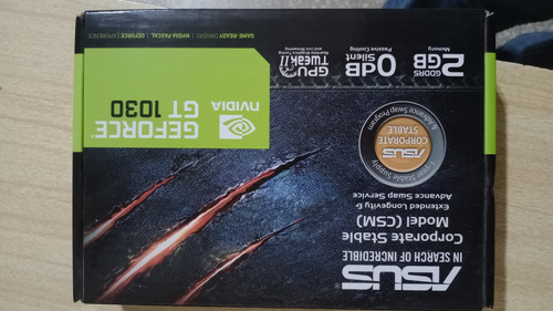 Asus  Geforce Nvidia Gt1030-2g-csm 2gb (como Nueva)