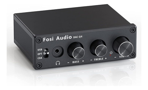 Fosi Audio Q4 Amplificador De Auriculares Mini Estéreo Dac 2