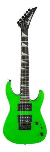 Guitarra Eléctrica Jackson Js Series Dinky Minion Js1x De Álamo Neon Green Brillante Con Diapasón De Amaranto