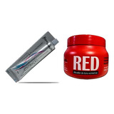  Kit Vermelho Red 01 Mascara 250g E 01 Coloração Mairibel Tom Red - Vermelho